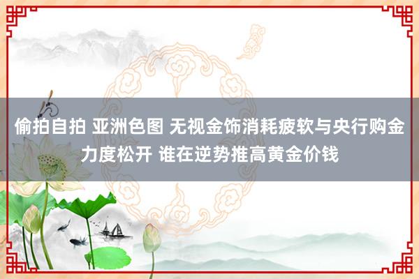 偷拍自拍 亚洲色图 无视金饰消耗疲软与央行购金力度松开 谁在逆势推高黄金价钱