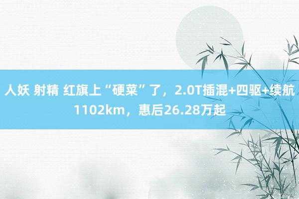 人妖 射精 红旗上“硬菜”了，2.0T插混+四驱+续航1102km，惠后26.28万起