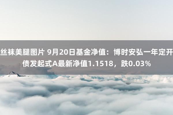 丝袜美腿图片 9月20日基金净值：博时安弘一年定开债发起式A最新净值1.1518，跌0.03%